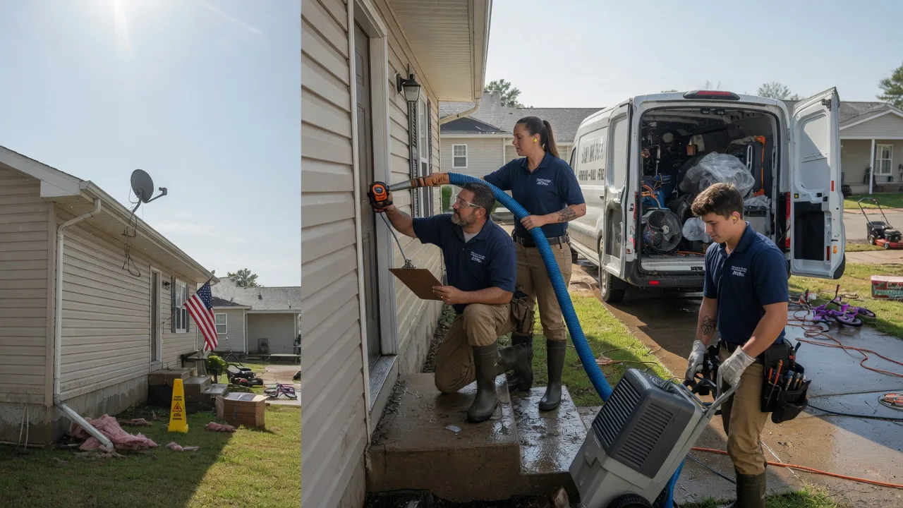 Ceiling Water Damage Restoration in Longview, IL near me